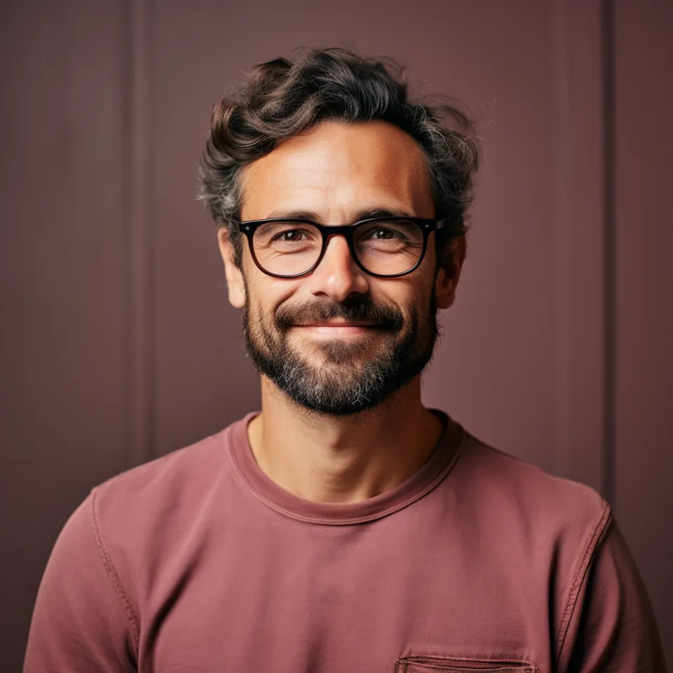 Retrato de André Duarte empreendedor